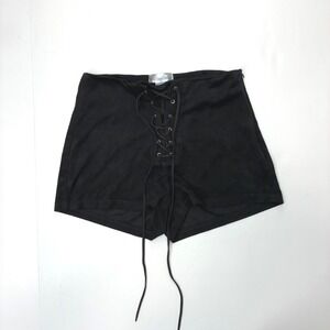 Sold. Do not buy iHeartRaves Womens Black Faux Suede Lace Up